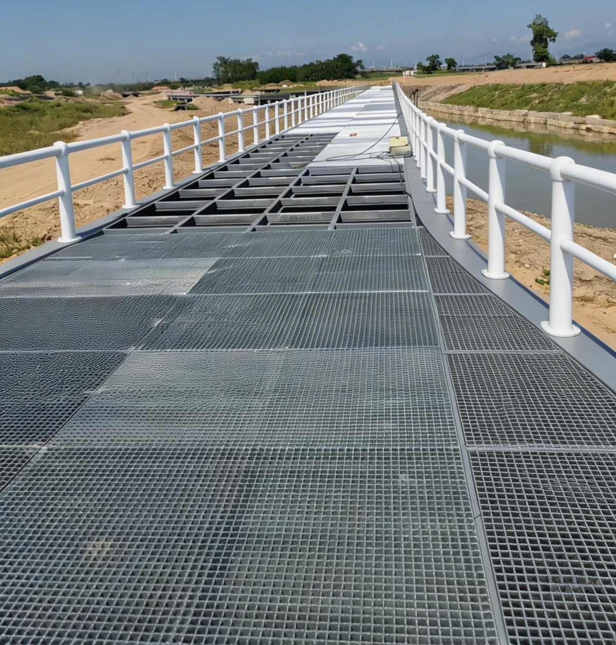 钢结构休闲栈道桥(i浅滩）