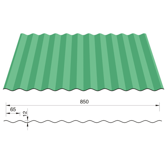850弧形彩钢瓦